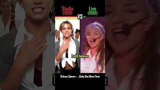 STUDIO vs LIVE: Britney Spears - ...Baby One More Time - #shorts #versus #music