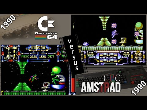 Commodore 64 vs. Amstrad CPC - 8 games from 1990