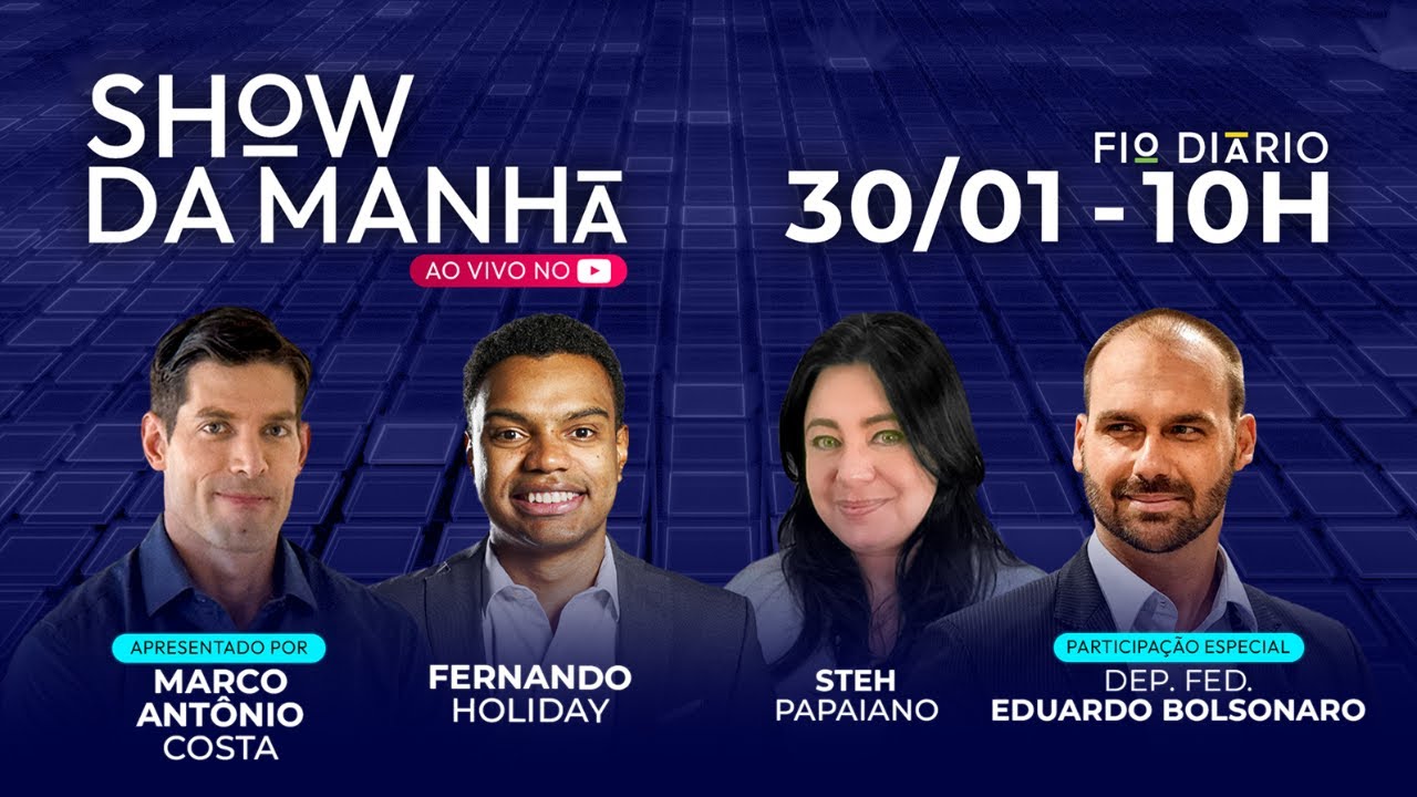 SHOW DA MANHÃ - EDUARDO BOLSONARO ABRE O JOGO - 30/01/2025