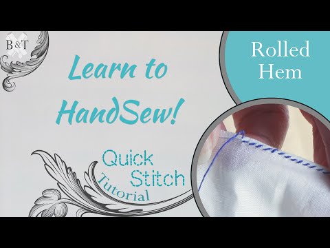 Learn to Hand Sew: Rolled Hem