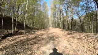 preview picture of video 'Richard Martin Rail Trail Autumn Bicycle Trip - L&N Railroad - Elkmont, Alabama'