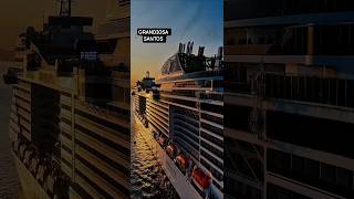 MSC GRANDIOSA navio cruzeiro  cruise Santos Salvador Buzios @cruzeiros2025  maior #drone #shorts