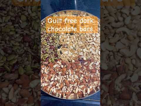 Make these delicious dark chocolate bars #darkchocolate#seeds#nuts#guiltfreesnacking#healthy#granola