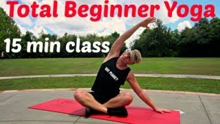 15 min Yoga for Complete Beginners Class #beginneryoga