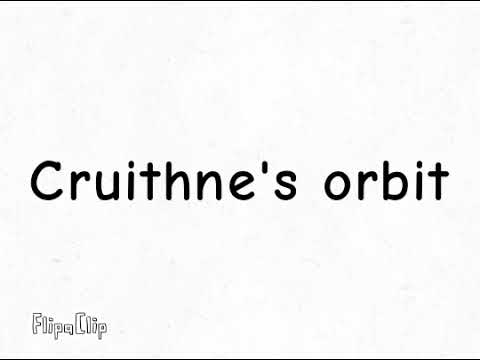 Moon's orbit and Cruithne's orbit