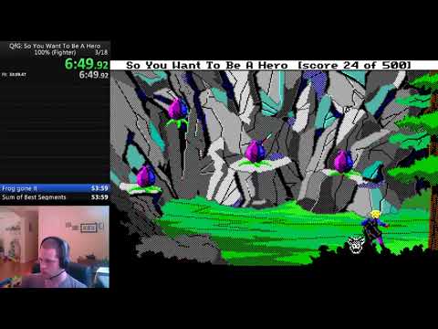 Quest for Glory 1 (EGA), Fighter 100% in 46:36 by davidtki