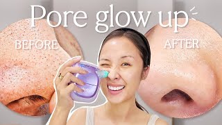 My weekly PORE glow up: how I unclog large pores & texture 👃 (ft Shark FacialPro Glow)