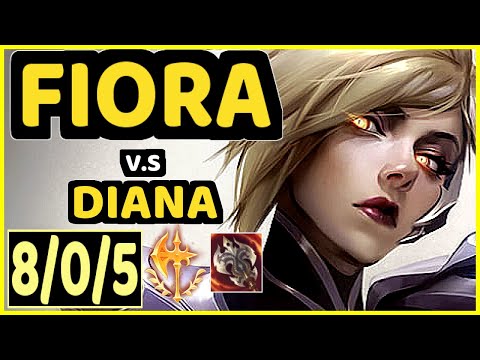 SELFMADE (FIORA) vs DIANA - 8/0/5 KDA TOP CHALLENGER GAMEPLAY - EUW