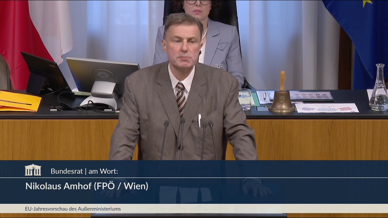 Nikolaus Amhof - EU-Jahresvorschau des Außenministeriums - 10.4.2026