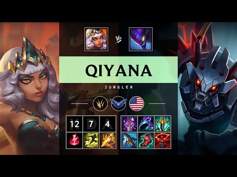 Qiyana Jungle vs Kha'Zix - NA Diamond Patch 25.17