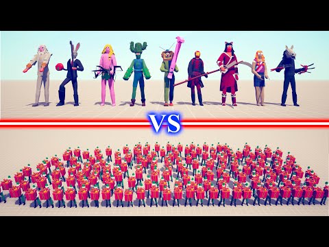 SCP Team vs PRESENT ELF Team - Totally Accurate Battle Simulator TABS