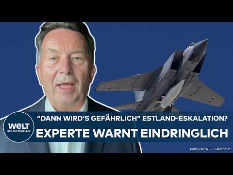 PUTINS KRIEG: Russen-Kampfjets dringen in NATO-Gebiet ein! Estland-Eskalation? Experte warnt!