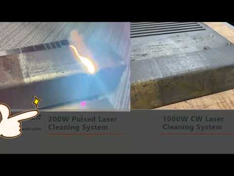 TIPTOPLASER  200W Pulsed Laser Cleaning VS 1000W CW Laser Cleaning Machine