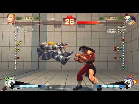 SSF4 AE PC - GianSP (Vega) vs Zeldierrr (Cody) - 720p HD