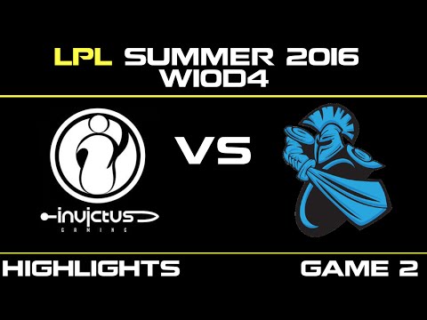 IG vs NB Game 2 Highlights Tencent LPL Summer 2016 W10D4 Invictus Gaming vs NewBee   NB vs IG