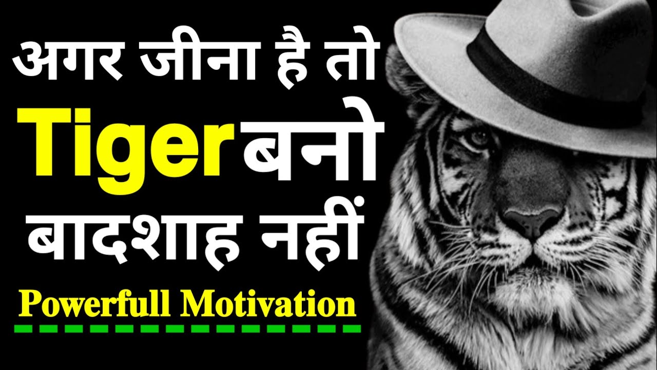 दुनियां मे जीना है तो बादशाह नहीं 𝗧𝗶𝗴𝗲𝗿 बनो|𝗣𝗼𝘄𝗲𝗿𝗳𝘂𝗹𝗹 𝗠𝗼𝘁𝗶𝘃𝗮𝘁𝗶𝗼𝗻