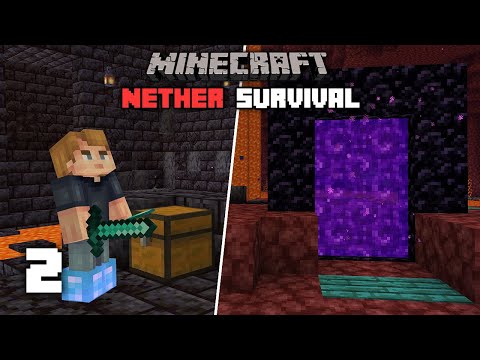 Minecraft: DIAMONDS! In the Nether - 1.16 Nether Survival Let's play | Ep 2
