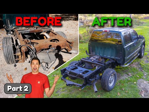 Repairing a Rusty Frame on a GMT800 Truck [Cheap Duramax Part 2]