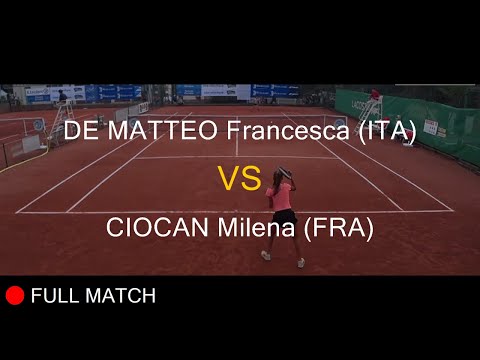 DE MATTEO Francesca (ITA) VS CIOCAN Milena (FRA) - La Balle Mimosa 2021