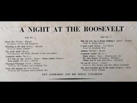 A night at the Roosevelt - Guy Lumbardo and his orchestra