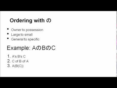 Learn Japanese from Scratch 2.1.6 - の particle