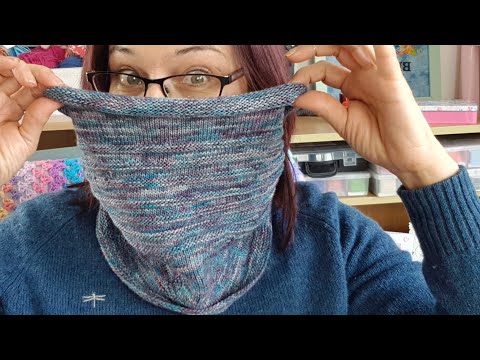 How to Knit a Sock Yarn Cowl Knitting Tutorial 100g Fingering 4ply Sock Yarn Free Pattern