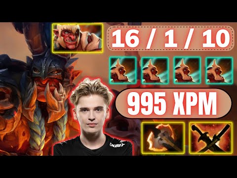 🔥 Skiter Troll Warlord Hard Carry 995 XPM 🔥 16 KLILLS GODLIKE - Dota 2