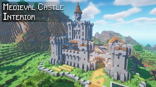 Minecraft: How to decorate a Medieval Castle | Interior Tutorial