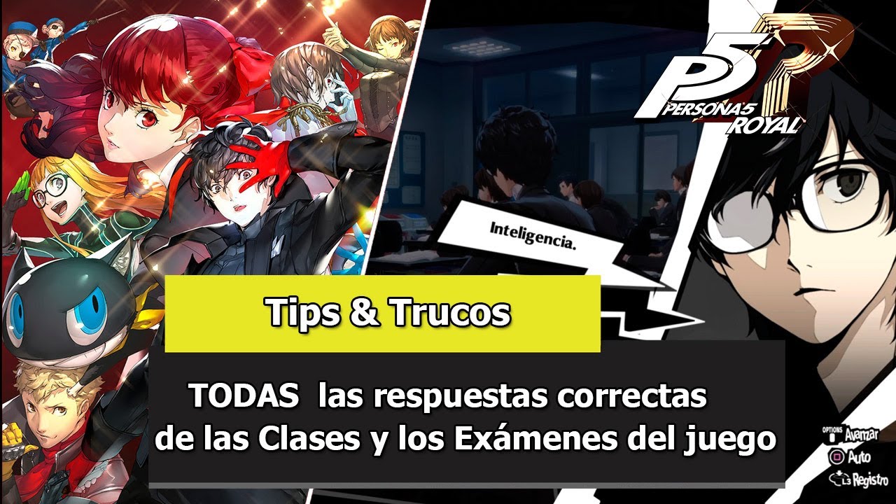 Watch Persona 5 Royal | Tips & Trucos | Guía de TODAS las respuestas de las clases y Exámenes del juego Now Persona 5 Royal | Tips & Trucos | Guía de TODAS las respuestas de las clases y Exámenes del juego