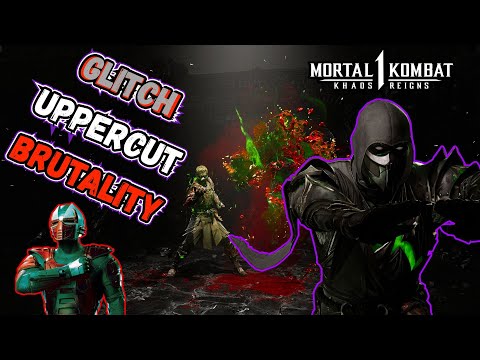 Noob Saibot/Sektor GLITCH UPPERCUT BRUTALITY