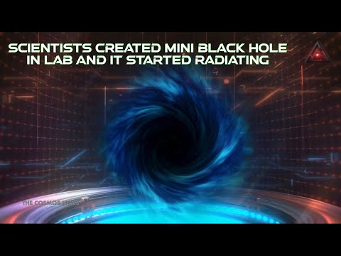 Scientists Created Mini Black Hole In Lab And It Started Radiating @TheCosmosNews