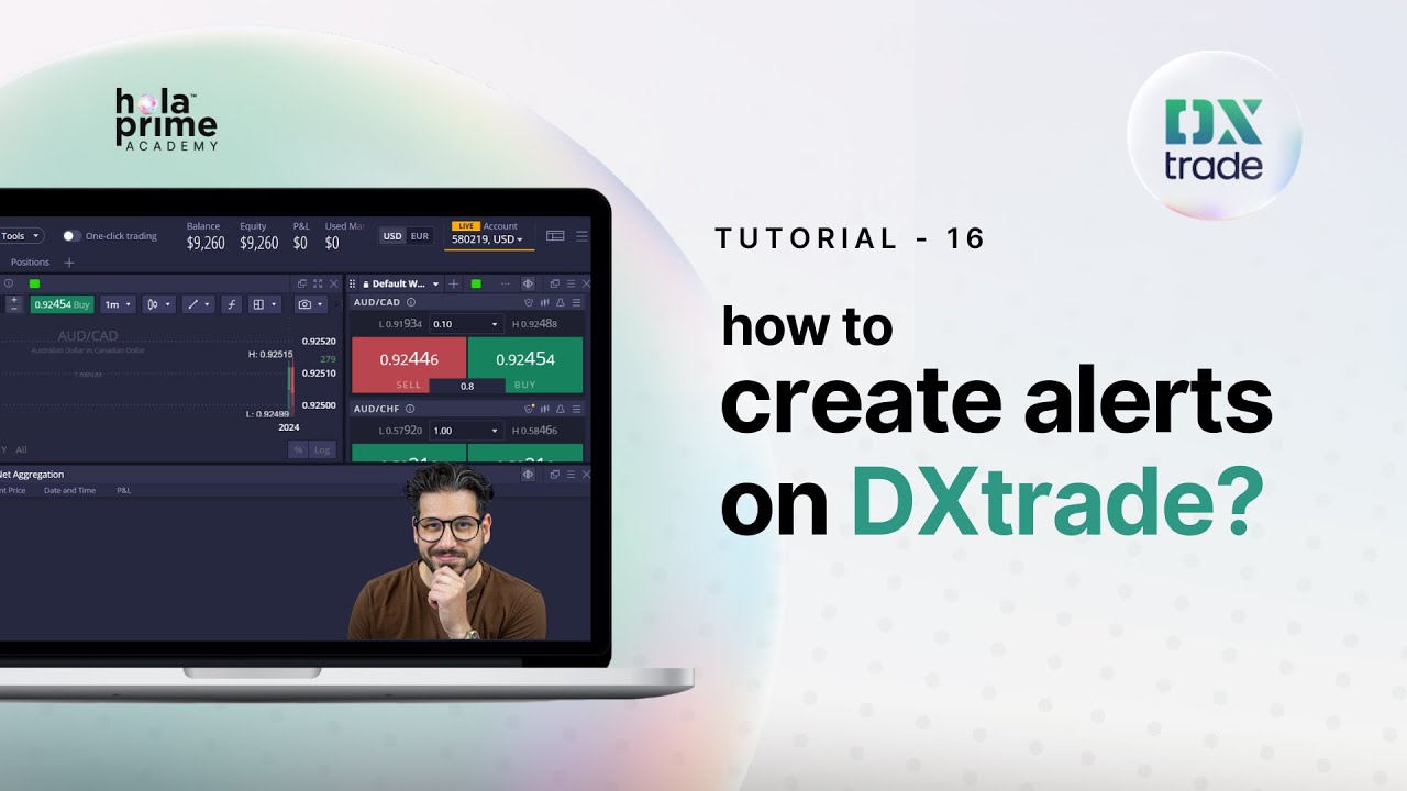 So richten Sie Kursalarme bei DxTrade ein | Hola Prime