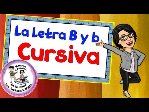 Letra B y b ✔ CURSIVA  ✍ Mayúscula y minúscula