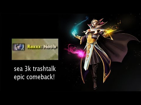 Epic comeback Trashtalk-Invoker 3k play dota 2