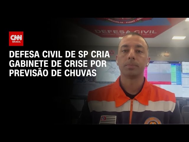 Tenente da Defesa Civil de SP faz alerta de fortes chuvas | CNN NEWSROOM