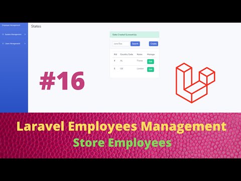 01 Employees Management Application with Laravel and Vuejs