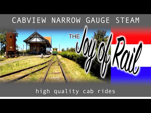 Stoomtrein Katwijk Leiden CABVIEW HOLLAND [NARROW GAUGE STEAM] 29jun 2019