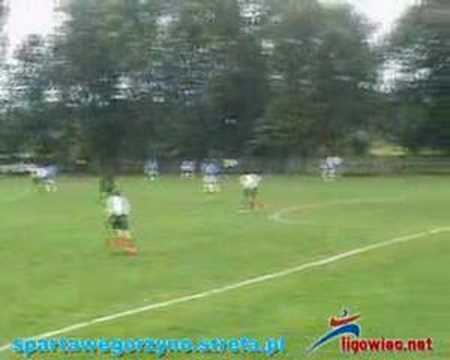 mecz Sarmata Dobra - Sparta Wegorzyno gol 1:0