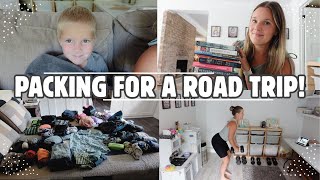 ROAD TRIP PREP,  PACKING UP, & A BOOK HAUL! | LARGE FAMILY VLOG