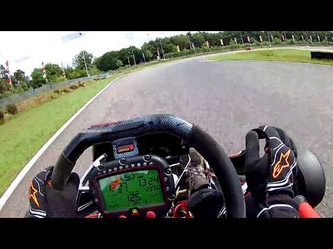 First time driving a shifter kart (CRG KZ10 KZ2) - Outdoor Karting Genk (BE) - Stint#1