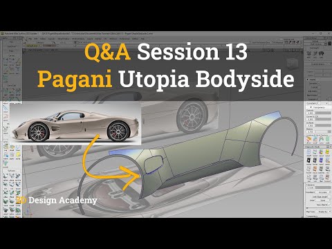 Autodesk Alias Tutorials I Q&A 13 - Pagani Utopia Bodyside 1