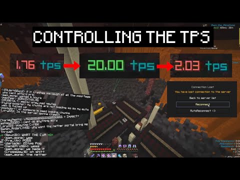 Making 2b2t unplayable using a lag machine! (1 TPS)