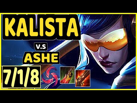 SNEAKY (KALISTA) vs ASHE - 7/1/8 KDA BOTTOM ADC CHALLENGER GAMEPLAY - NA