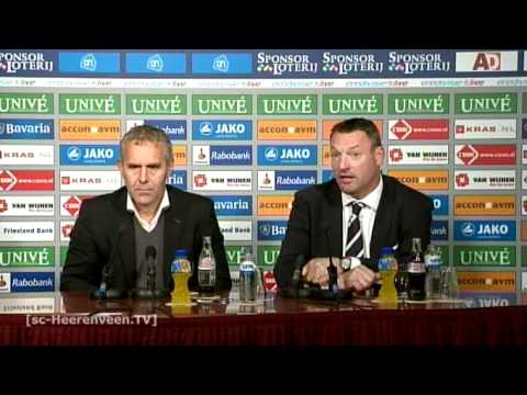 Persconferentie sc Heerenveen - Roda JC (seizoen 2010 / 2011)