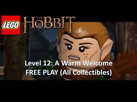 Lego the Hobbit Level 12 A Warm Welcome FREE PLAY (All Collectibles)