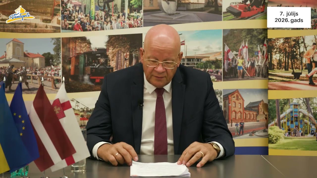 VIDEO: G.Blumbergs par Ventspils pilsētas aktualitātēm – 07.07.2026.