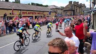preview picture of video 'Tour de France in Holmfirth on Sunday 6th July 2014'