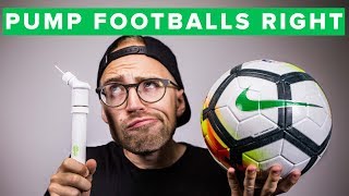 HOW TO PUMP YOUR FOOTBALL - get the right ball pressure | Unisport Uncut 43