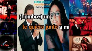 KARAOKE Julio Iglesias , Nana Mouskouris  Sé que volverás con coros