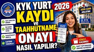 KYK Yurt Kaydı ve Taahhütname Onayı Nasıl Yapılır? 2026 Adım Adım Anla